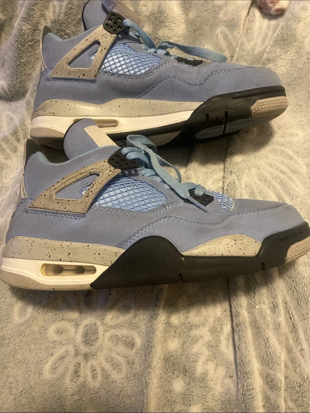 Jordan Men's Athletic Sneakers in Light Blue and Black